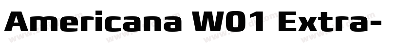 Americana W01 Extra字体转换